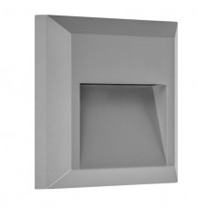 Φωτιστικό Επίτοιχο LED 1.5W 230V 4000K Λευκό Φως Ημέρας Polycarbonate Γκρί IP65 96GRFLED52/GR